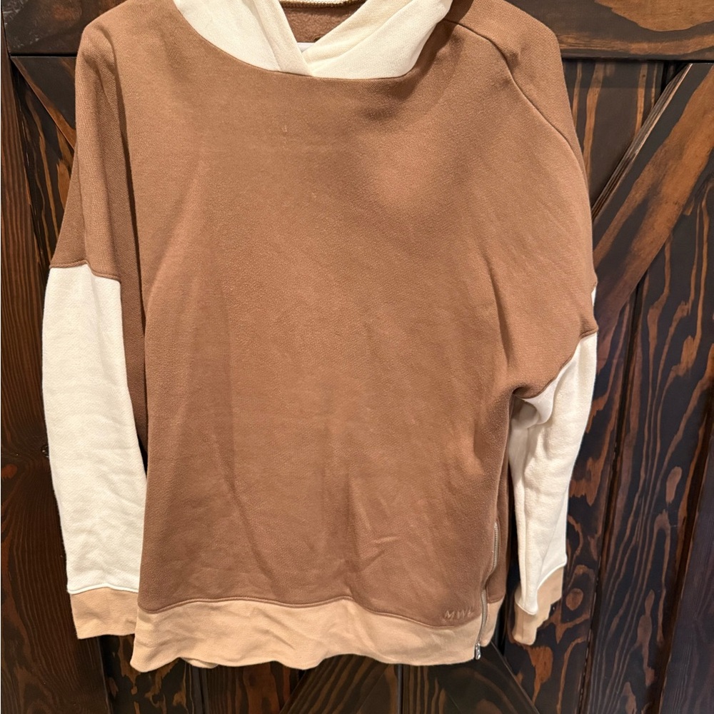 Madewell Brown and Cream Sweater